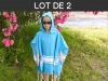 Précommande / dispo dès le 05/02 - Lot 2x Poncho Enfant Bleu Caraïbes en Fouta