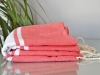 Fouta Plate Rose Flamant