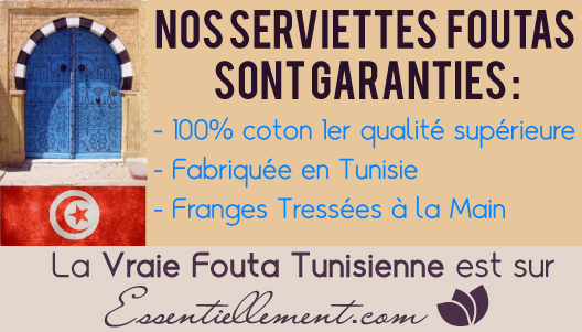 Nos Foutas sont 100% tunisienne 100% coton et artisanales